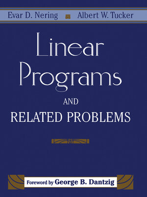 cover image of Linear Programs and Related Problems